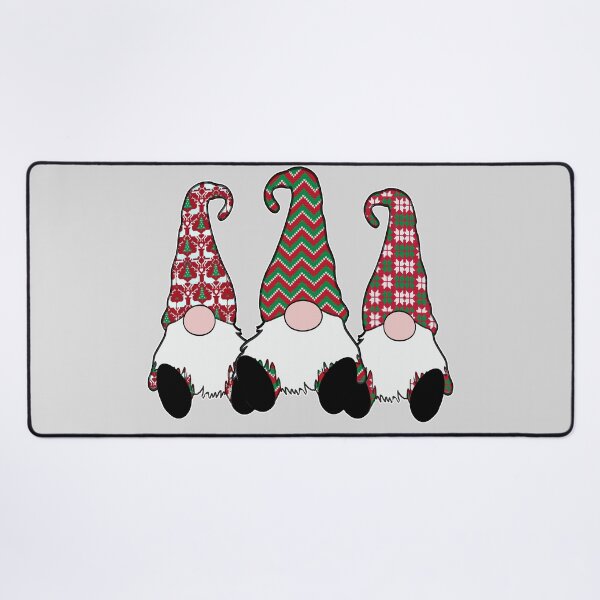 Item preview, 3 Nordic Gnomes Winter Christmas Swedish Tomte Cute Elves Red designed and sold by funnytshirtemp.