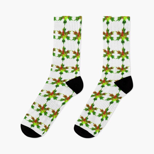 Item preview, Xmas Snowflakes Red & Green feathers Star by Iritof designed and sold by iritof.