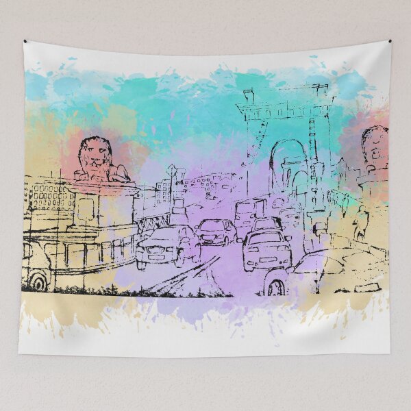 Item preview, London Bridge | Drawing | Watercolor Splash (L : Light) designed and sold by the-krisney-way.