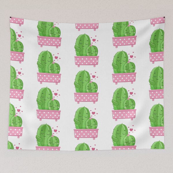 Item preview, cute cactus in love designed and sold by violetcharlotte.