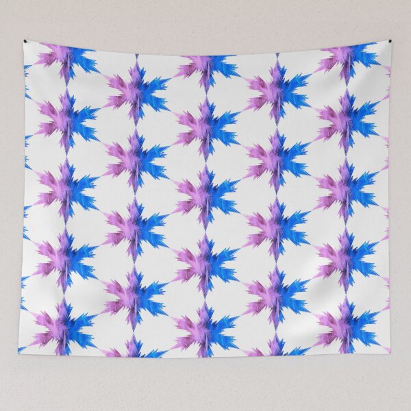 Item preview, Xmas Snowflakes Blue & Pink feathers Star by Iritof designed and sold by iritof.