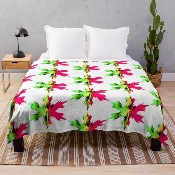 Item preview, Xmas Snowflakes Neon Green & Red feathers Star by Iritof designed and sold by iritof.
