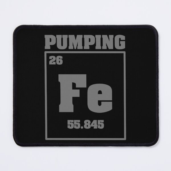Item preview, Pumping Iron Chemical Symbol Outline designed and sold by thegreatunfound.