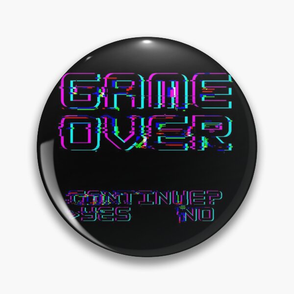 Item preview, GAME OVER Retro Video Game Screen Distorted designed and sold by NevilleNoFriend.
