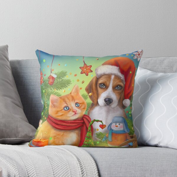 Christmas time Throw Pillow