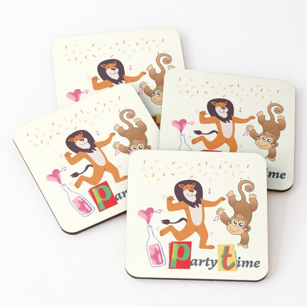 Item preview, Party Time - Lion - Monkey  designed and sold by OMdesign10.