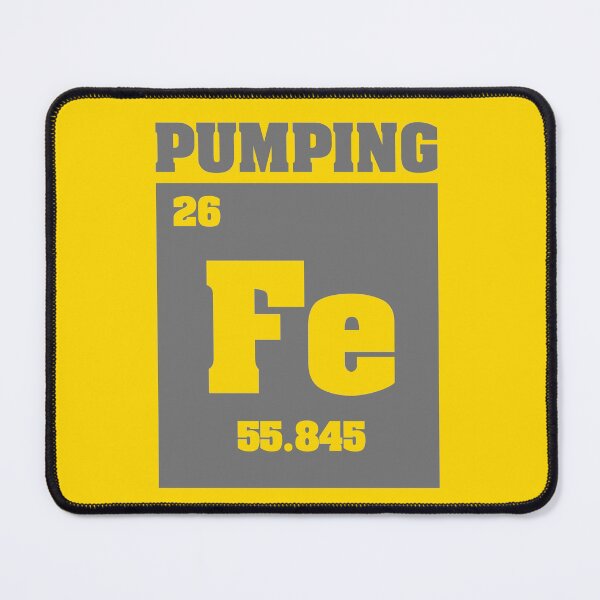 Item preview, Pumping Iron Chemical Symbol Solid designed and sold by thegreatunfound.