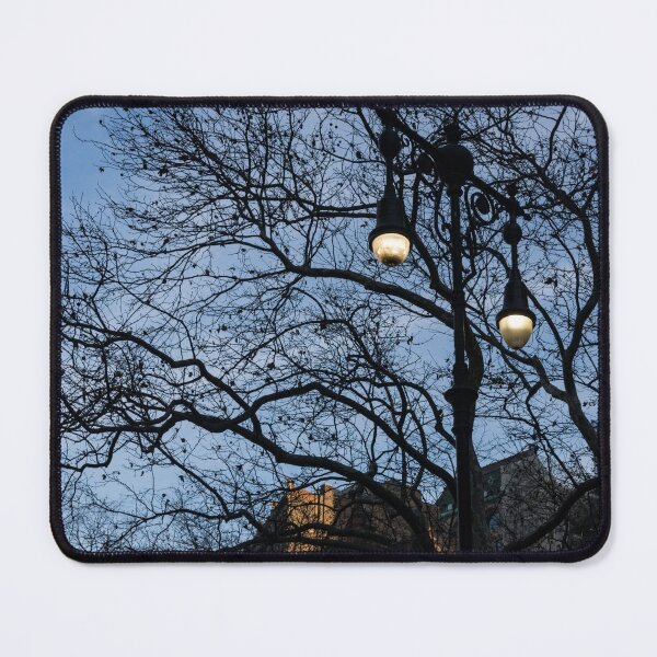 Item preview, Elegant Period Lamps and Manhattan Skyscrapers Through the Tree Branches designed and sold by Georgia Mizuleva.