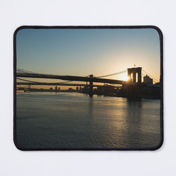 Item preview, Soaring - Brooklyn Bridge Sunrise with a Seagull designed and sold by Georgia Mizuleva.