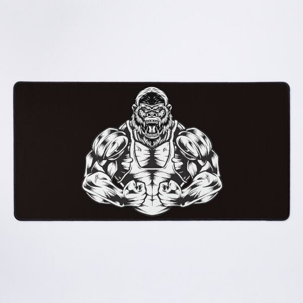 Gorilla in Jungle Gym Rug Train Like a Beast Gym Motivation Rug