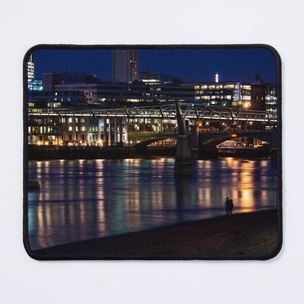 Item preview, Strolling Down the Thames Riverbank Hand in Hand - Magical Night in London designed and sold by Georgia Mizuleva.