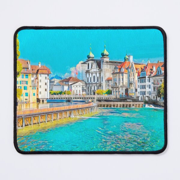 Item preview, Lucerne Cityscape designed and sold by Sofia-Draws.