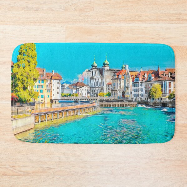 Item preview, Lucerne Cityscape designed and sold by Sofia-Draws.