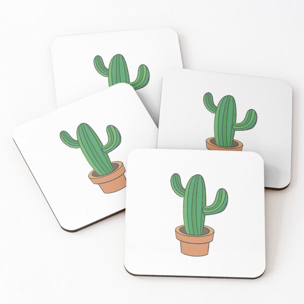 Item preview, hand drawn cute cactus pot designed and sold by violetcharlotte.