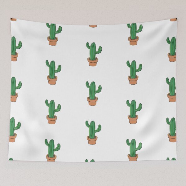 Item preview, hand drawn cute cactus pot designed and sold by violetcharlotte.