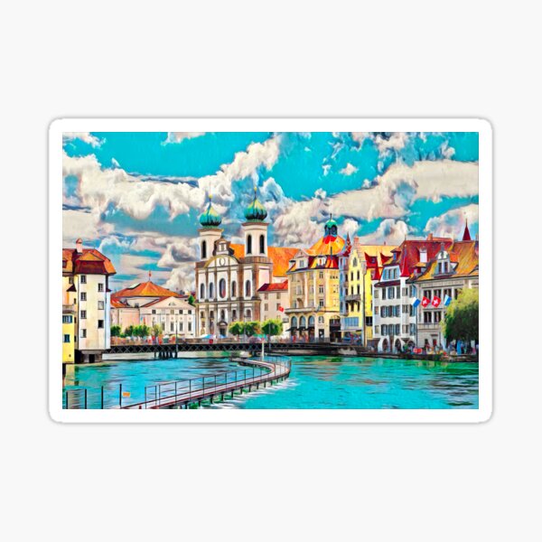 Item preview, Lucerne Skyline designed and sold by Sofia-Draws.