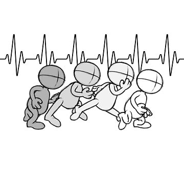 Artwork thumbnail, Animator Heartbeat Lifeline Animation is Life Artist Drawing White by etourist