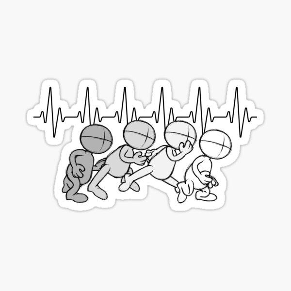 Animator Heartbeat Lifeline Animation is Life Artist Drawing White Sticker