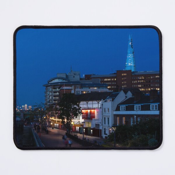 Item preview, British Symbols and Landmarks - Shakespeare Globe Theatre Blue Hour in London, England designed and sold by Georgia Mizuleva.