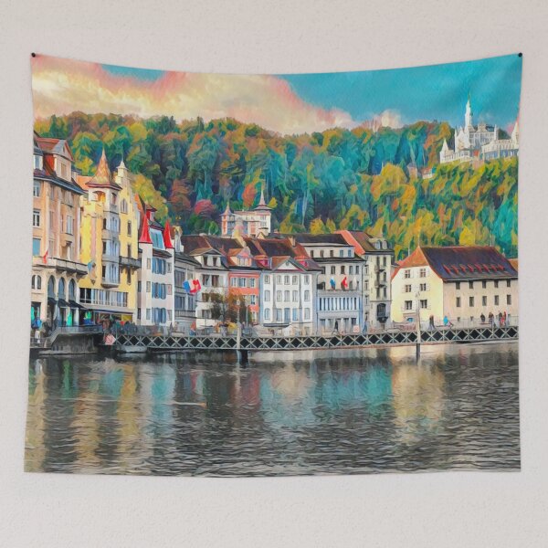 Item preview, Lucerne Vintage Travel designed and sold by Sofia-Draws.