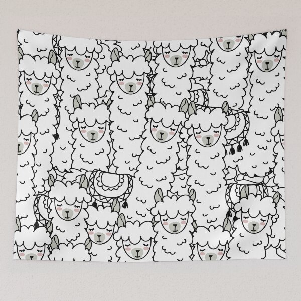 Item preview, Kawaii Cute Llama Pattern designed and sold by ialdesign.