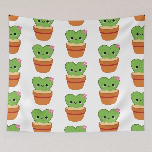 Item preview, kawaii love cactus designed and sold by violetcharlotte.