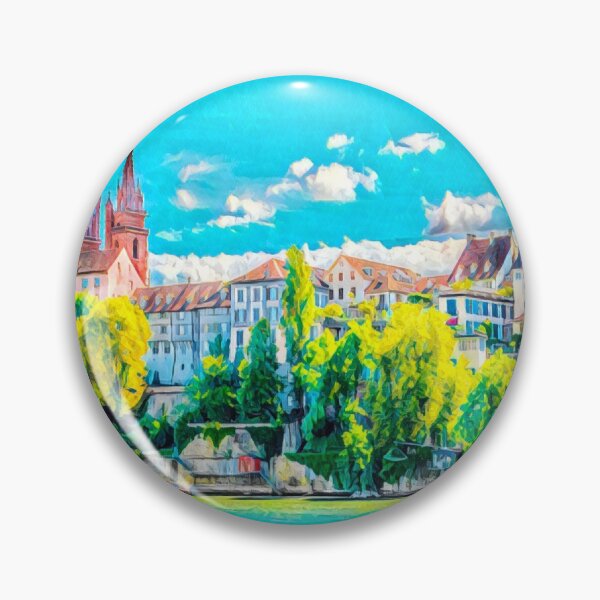 Item preview, Basel Cityscape designed and sold by Sofia-Draws.