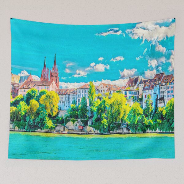 Item preview, Basel Cityscape designed and sold by Sofia-Draws.