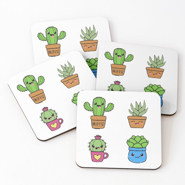 Item preview, cute cactus cartoon icons designed and sold by violetcharlotte.