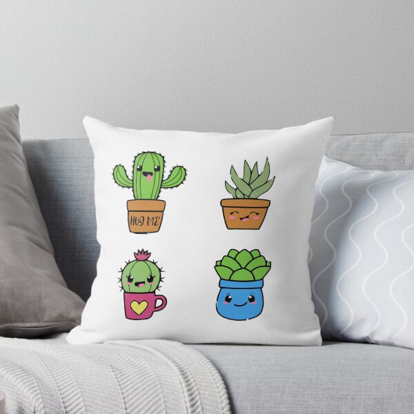Item preview, cute cactus cartoon icons designed and sold by violetcharlotte.