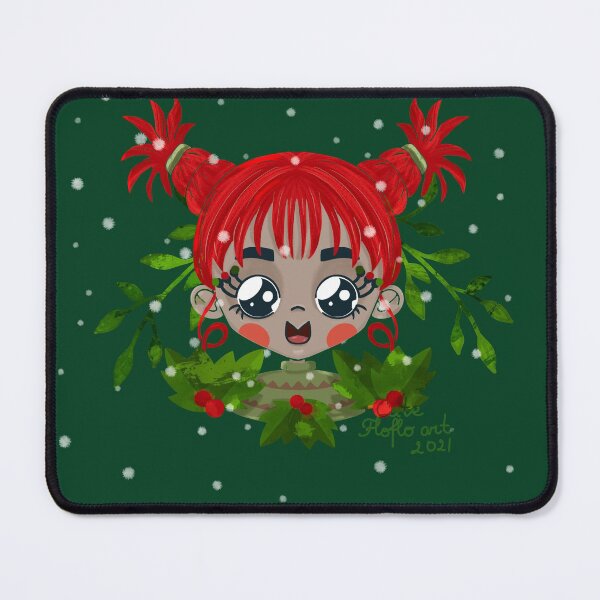 Item preview, Christmas kawaii style portrait designed and sold by Flofloart.