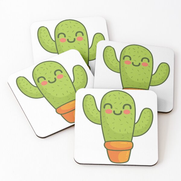Item preview, cute cactus shy cartoon designed and sold by violetcharlotte.