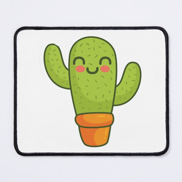 Item preview, cute cactus shy cartoon designed and sold by violetcharlotte.