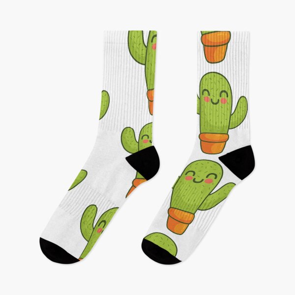 Item preview, cute cactus shy cartoon designed and sold by violetcharlotte.