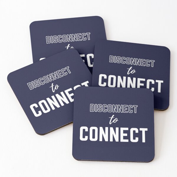 Item preview, Disconnect to connect - Motivational Social Media Detox Gift designed and sold by mayamay0.