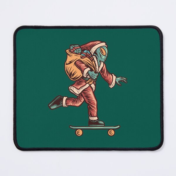 Item preview, Christmas Alien Santa Skating with Gifts designed and sold by Kerolos Mounir.