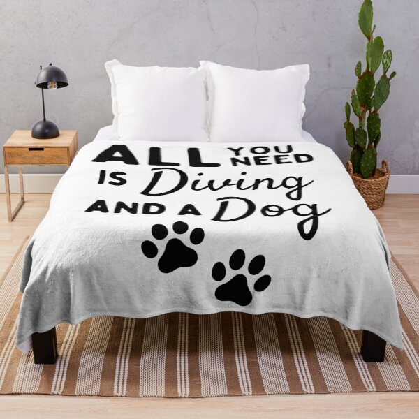 Item preview, All you need is diving and a dog designed and sold by TheGreenGoat.