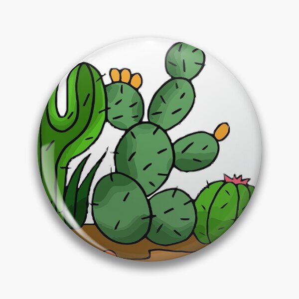 Item preview, cactaceae saguaro prickly pear designed and sold by violetcharlotte.