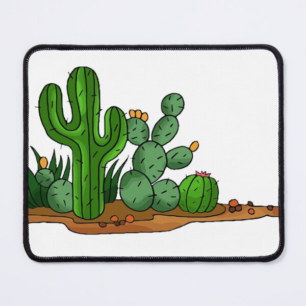 Item preview, cactaceae saguaro prickly pear designed and sold by violetcharlotte.