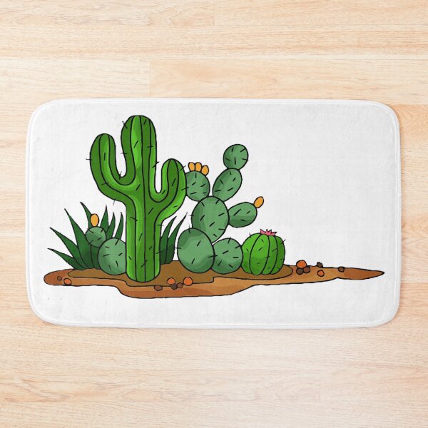 Item preview, cactaceae saguaro prickly pear designed and sold by violetcharlotte.