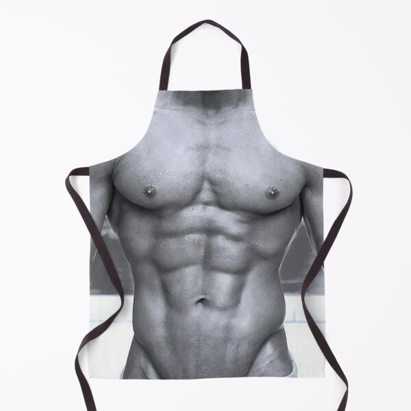 Sexy Fitness Guru body builder gym man aprons for men gag gifts Made in  Italy