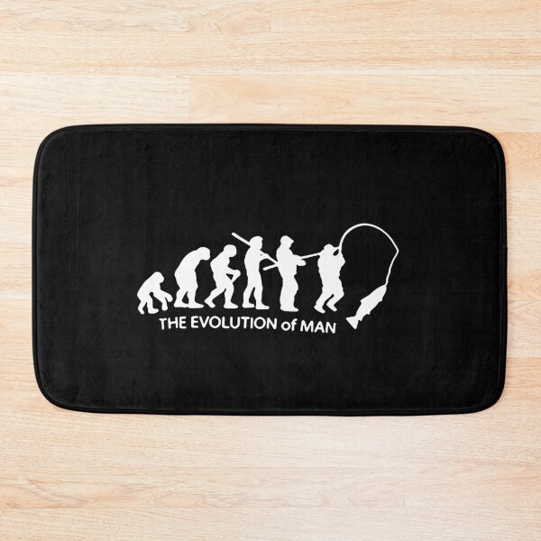 Item preview, Evolution of Fishing Born to go fishing Forced to work Fisherman Stick Figure Bones I love Fishing Art Design Happy Apparel Essential Inspiration Joy Mood Funny designed and sold by DesignByHeartUK.