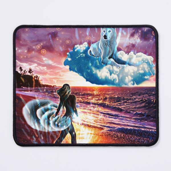 Item preview, Fight between the dog god and the five tails woman designed and sold by Jambonfromage.
