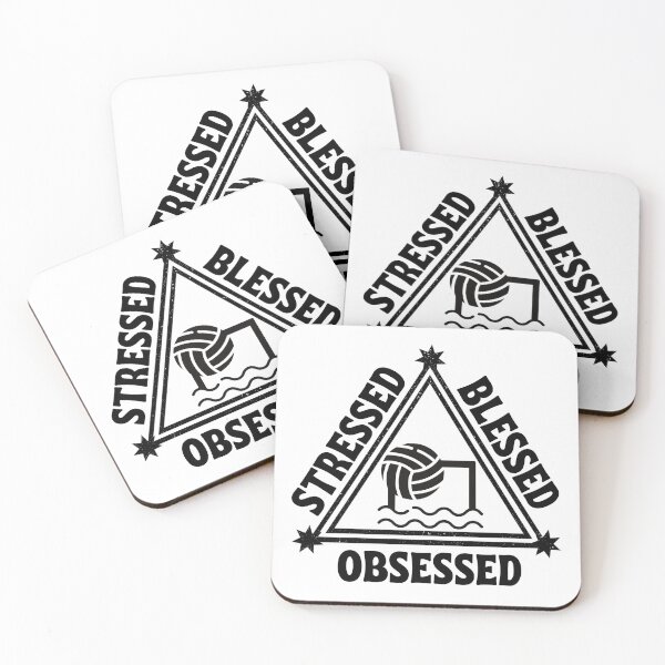Item preview, Water polo: Stressed. Blessed. Obsessed. designed and sold by TheGreenGoat.