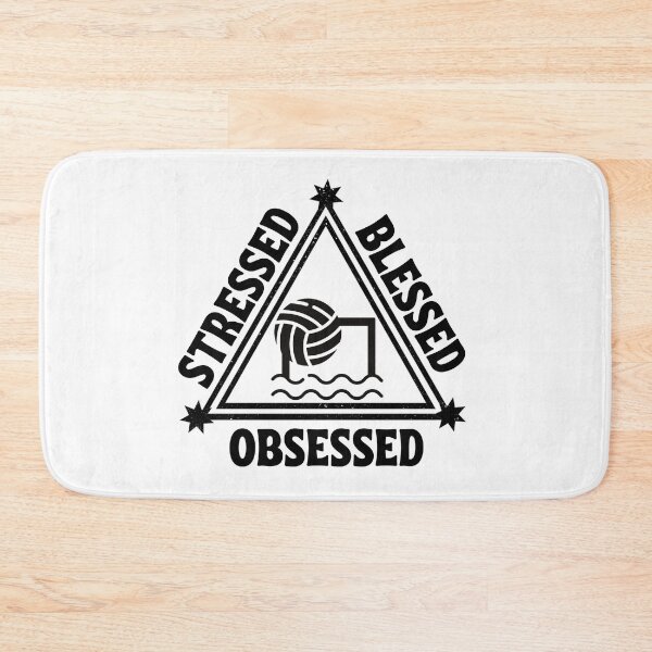 Item preview, Water polo: Stressed. Blessed. Obsessed. designed and sold by TheGreenGoat.