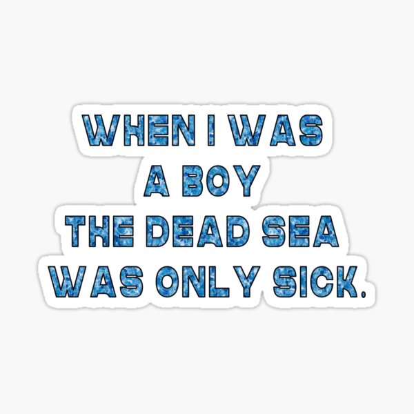 Dead Sea Sticker