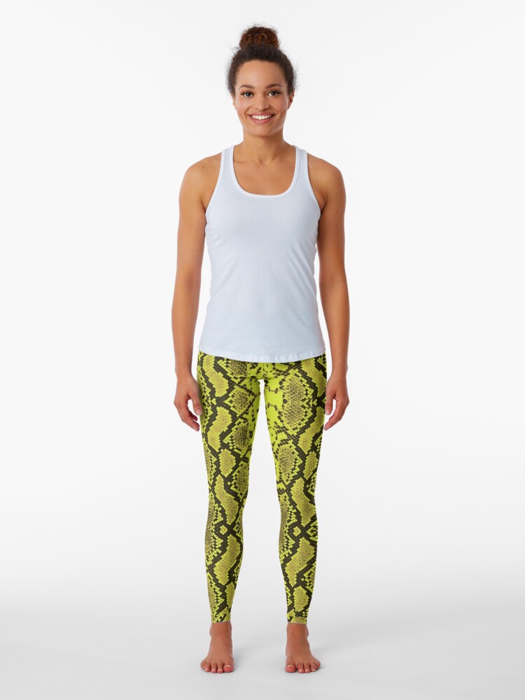 Neon snake print leggings hotsell