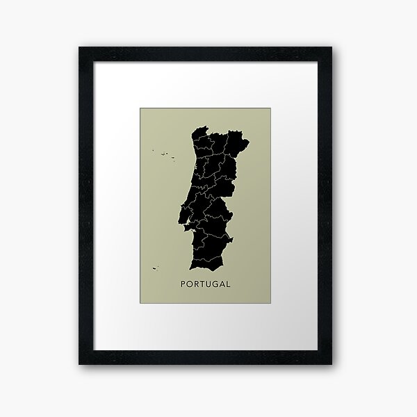 MAPA DE PORTUGAL E ALGARVE Color engraving on paper. E…