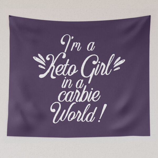 Item preview, I am a keto girl in a carbie world, Funny Keto Diet gifts #KetoDiet #Ketosis #ketoholic designed and sold by AmazingEcraft.