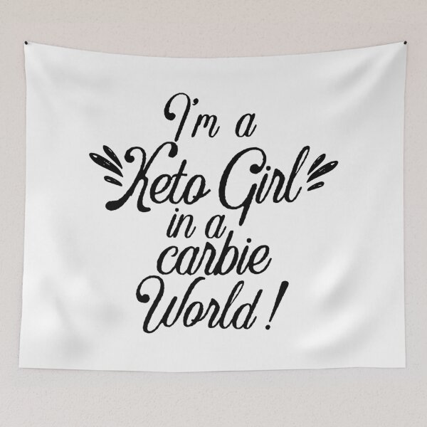 Item preview, I'm a keto girl in a carbie world, Funny Keto Diet gifts #KetoDiet #Ketosis #ketoholic designed and sold by AmazingEcraft.